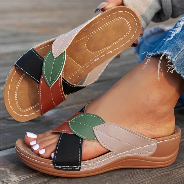 Women's Sandals Comfortable Wedges Heels Sandals Shoes Woman Heeled Slippers Women - Image 6