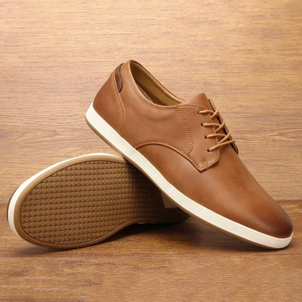 Men Sneakers Comfortable Leather Shoes Men Casual Shoe - Image 3