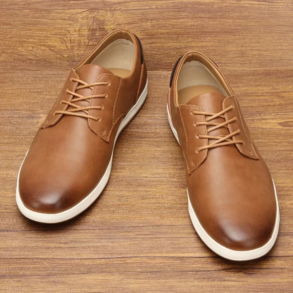 Men Sneakers Comfortable Leather Shoes Men Casual Shoe - Image 2