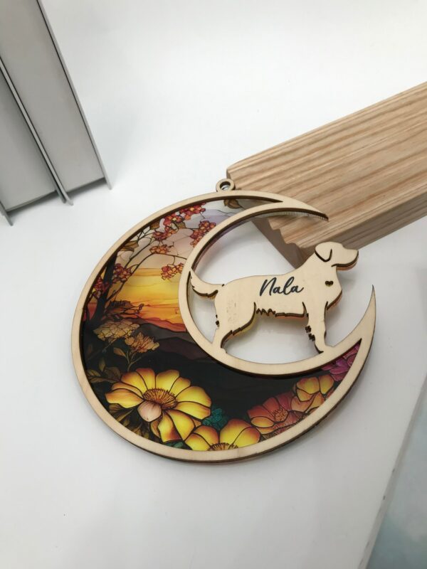 Customized Pet Memorial Gift, Pet Loss Sympathy Gift, Loss of Pet Gift, Dog Suncatcher